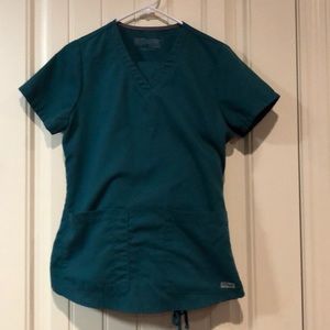 Grey’s Anatomy hunter green small scrub set